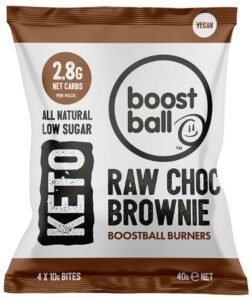 keto boost balls raw choc brownie