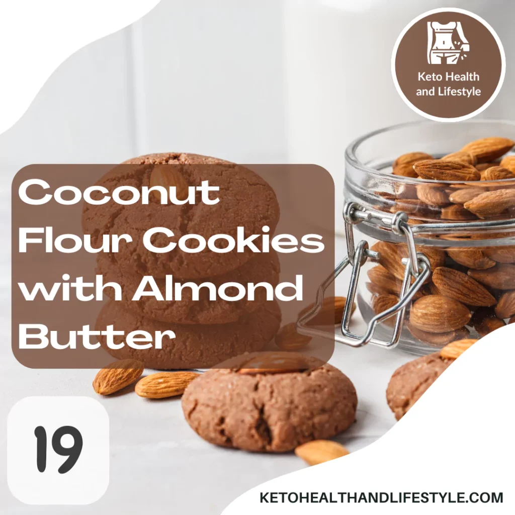 Keto Health and Lifestyle: Cookies made with coconut flour and almond butter.