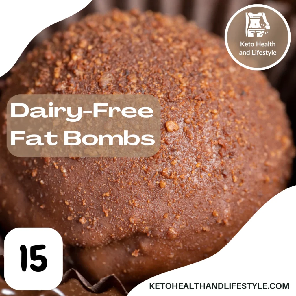 Keto Health and Lifestyle: Satisfying dairy-free keto chocolate fat bomb snack.