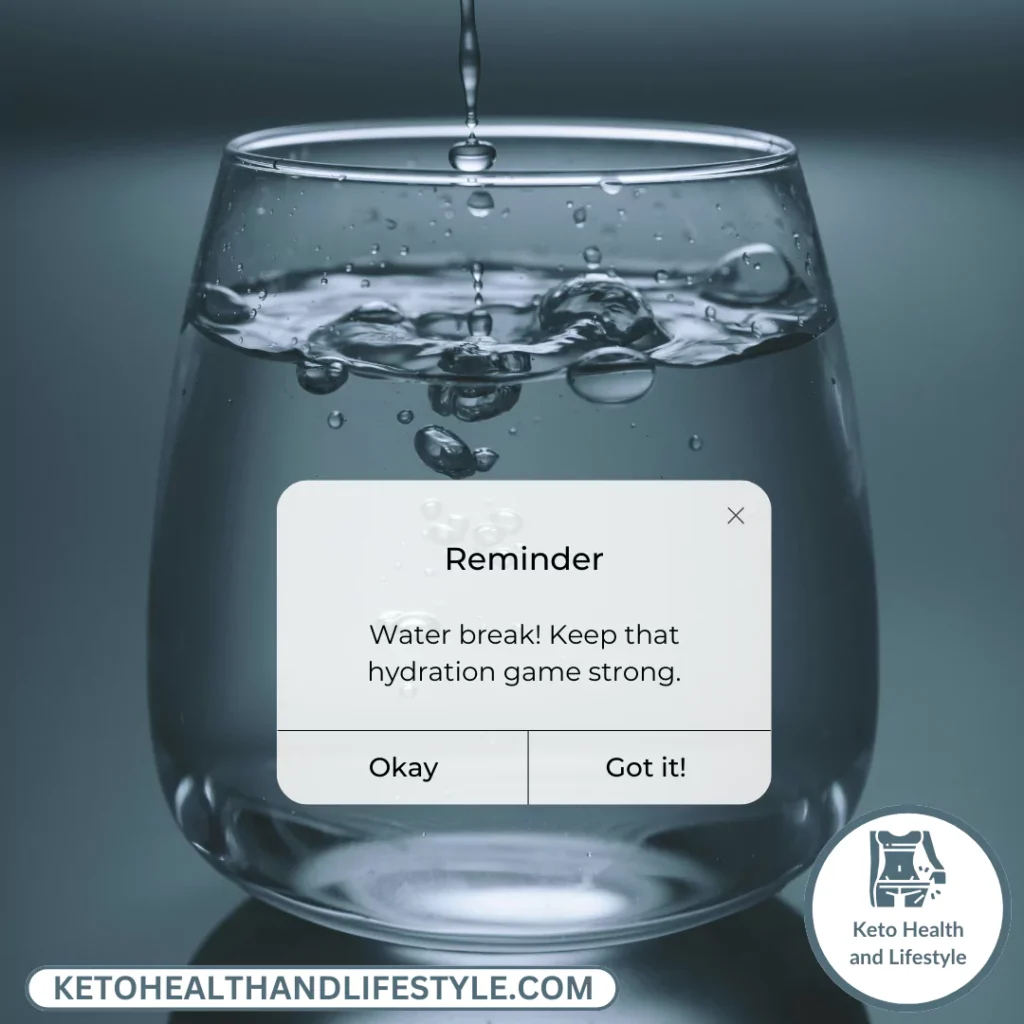 stay hydrated drink plenty of water on the Keto Diet Keto Health and lifestyle