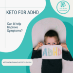 Young boy peeks over a hand-drawn ADHD poster.