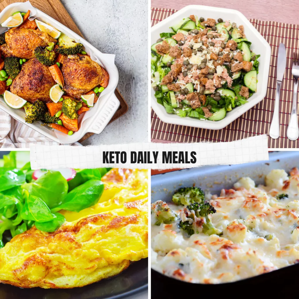 Tasty daily keto meal planning selection. Keto Health and Lifestyle.