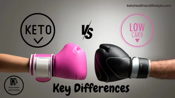 keto vs low-carb and a pair of boxing gloves