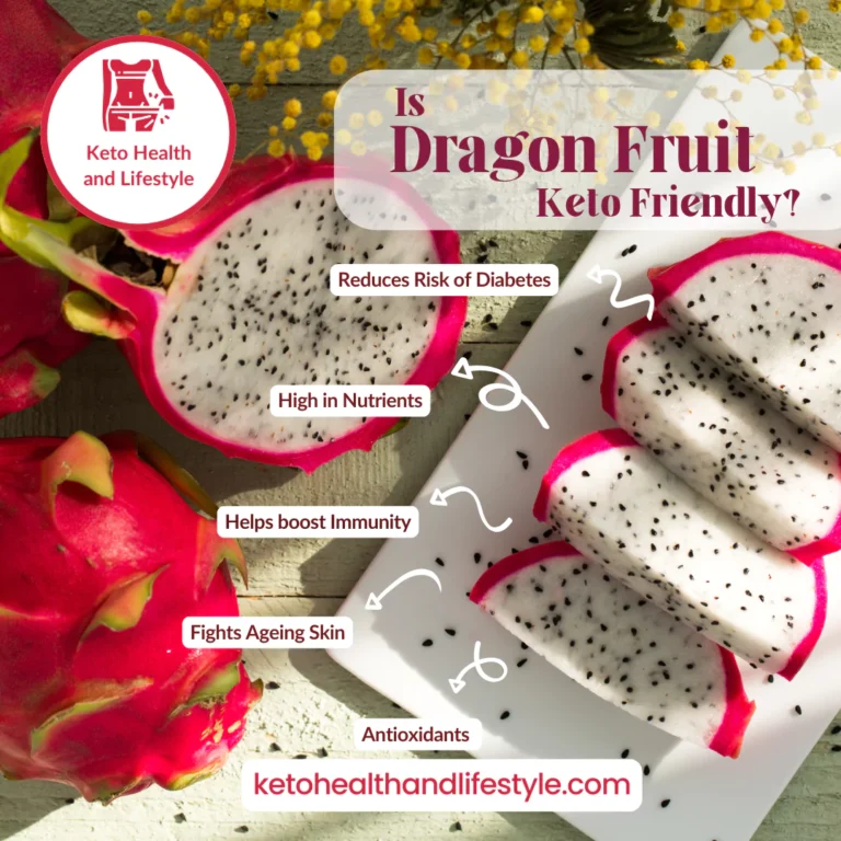 a dragon fruit on a plate asking is dragon fruit keto friendly?