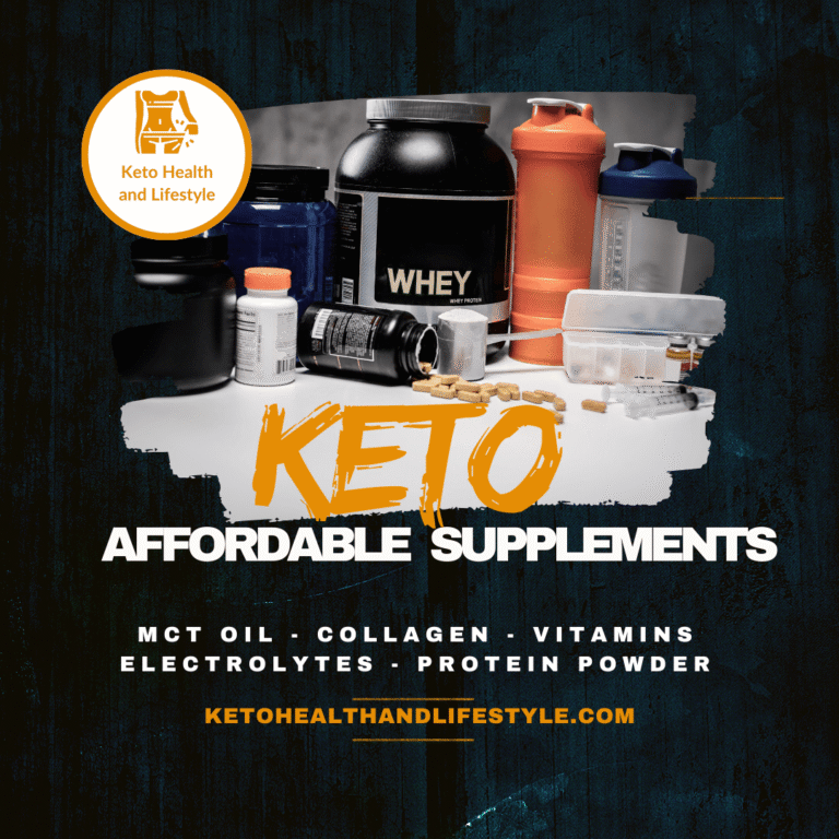 Affordable Keto Supplements Online UK like MCT oil, collagen, vitamins, protein powder and electrolytes from Keto Health and Lifestyle.
